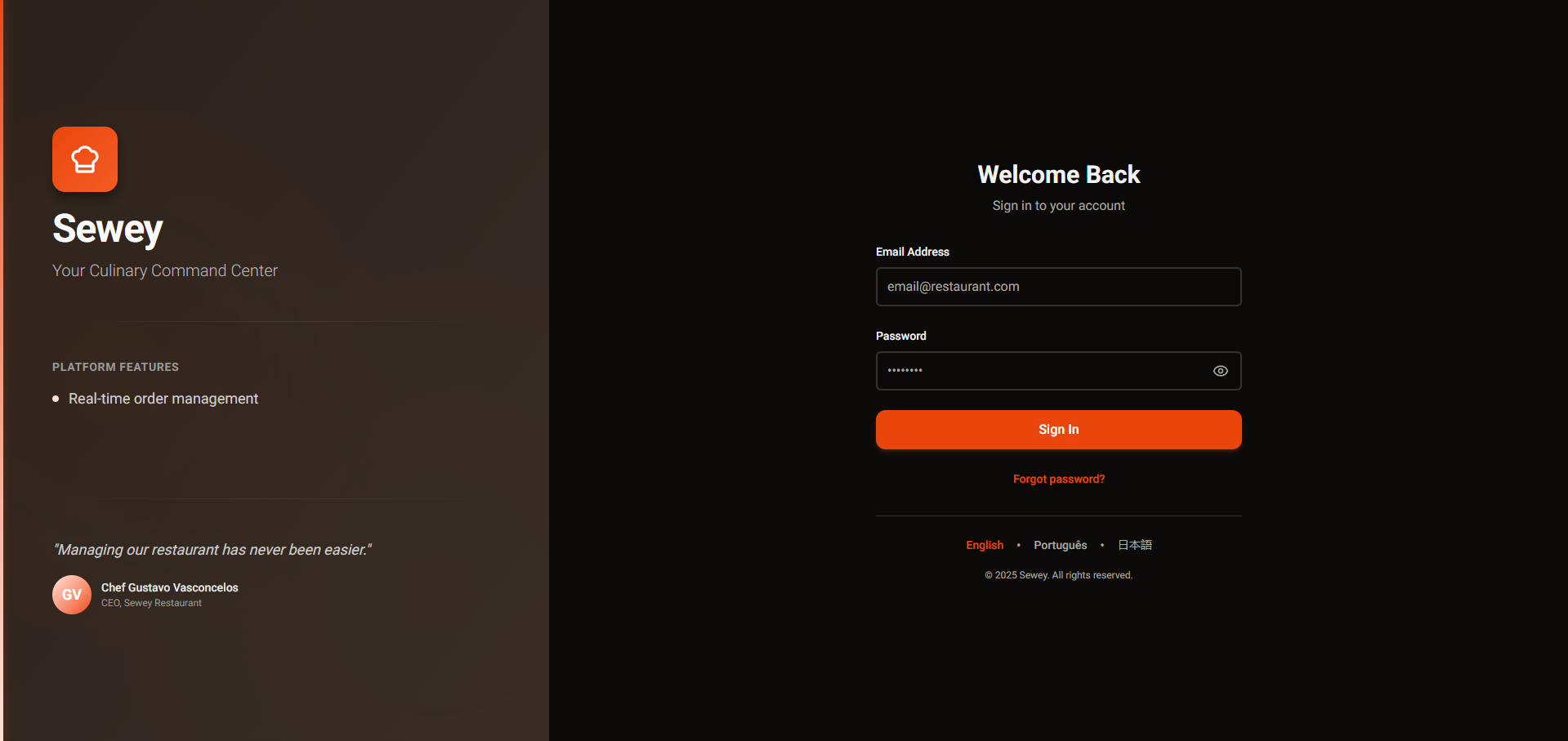 H1GH LABS Restaurant Management Platform - Backoffice Preview